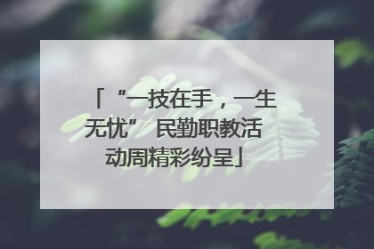 “一技在手，一生无忧” 民勤职教活动周精彩纷呈