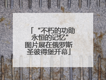 “不朽的功勋 永恒的记忆”图片展在俄罗斯圣彼得堡开幕