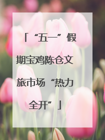 “五一”假期宝鸡陈仓文旅市场“热力全开”