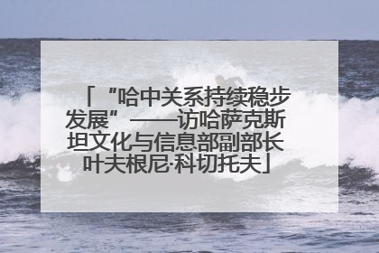 “哈中关系持续稳步发展”——访哈萨克斯坦文化与信息部副部长叶夫根尼·科切托夫
