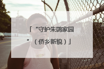 “守护朱鹮家园”（侨乡新貌）