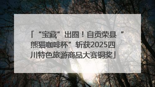 “宝藏”出圈！自贡荣县“熊猫咖啡杯”斩获2025四川特色旅游商品大赛铜奖