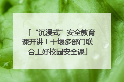 “沉浸式”安全教育课开讲！十堰多部门联合上好校园安全课