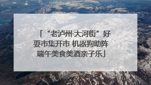 “老泸州·大河街”好耍市集开市 机器狗助阵端午美食美酒亲子乐