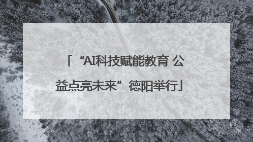 “AI科技赋能教育 公益点亮未来”德阳举行
