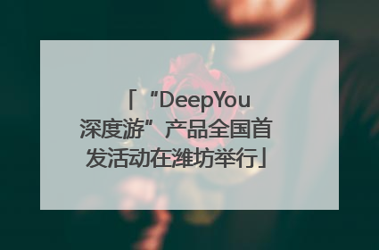 “DeepYou深度游”产品全国首发活动在潍坊举行