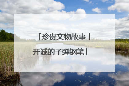珍贵文物故事丨开诚的子弹钢笔