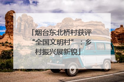 烟台东北桥村获评“全国文明村”：乡村振兴展新貌