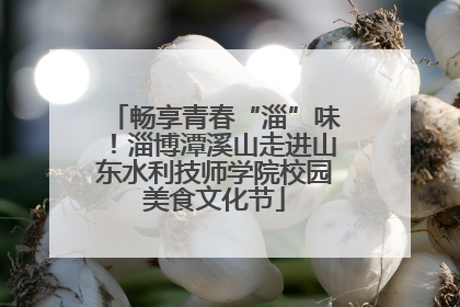 畅享青春“淄”味！淄博潭溪山走进山东水利技师学院校园美食文化节