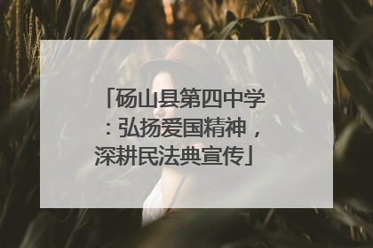 砀山县第四中学：弘扬爱国精神，深耕民法典宣传