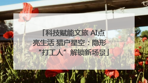 科技赋能文旅 AI点亮生活 猎户星空：隐形“打工人”解锁新场景