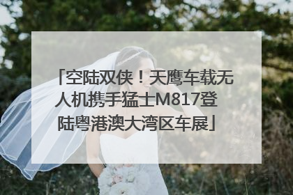 空陆双侠！天鹰车载无人机携手猛士M817登陆粤港澳大湾区车展
