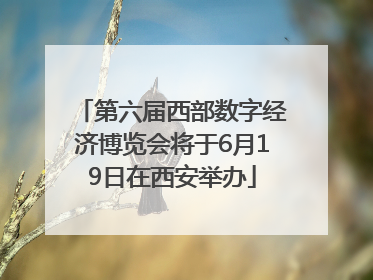 第六届西部数字经济博览会将于6月19日在西安举办