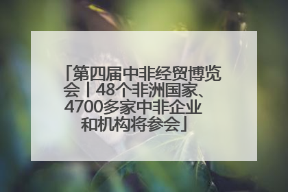 第四届中非经贸博览会丨48个非洲国家、4700多家中非企业和机构将参会