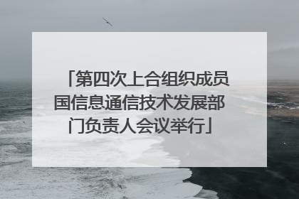 第四次上合组织成员国信息通信技术发展部门负责人会议举行