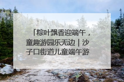 粽叶飘香迎端午，童趣游园乐无边｜沙子口街道儿童端午游园活动圆满落幕