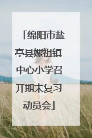 绵阳市盐亭县嫘祖镇中心小学召开期末复习动员会