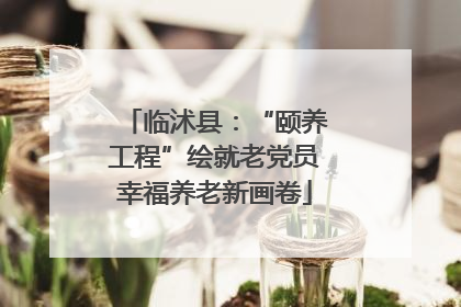 临沭县：“颐养工程”绘就老党员幸福养老新画卷