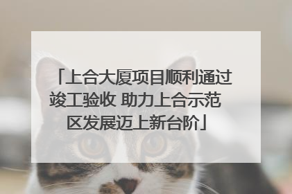 上合大厦项目顺利通过竣工验收 助力上合示范区发展迈上新台阶