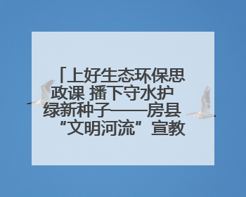 上好生态环保思政课 播下守水护绿新种子——房县“文明河流”宣教活动走进八一希望小学