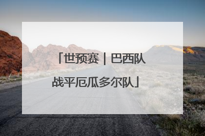 世预赛｜巴西队战平厄瓜多尔队