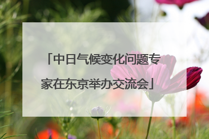 中日气候变化问题专家在东京举办交流会