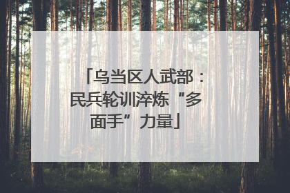 乌当区人武部：民兵轮训淬炼“多面手”力量