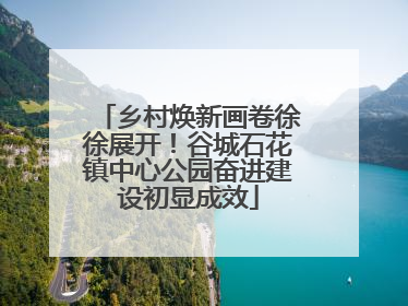 乡村焕新画卷徐徐展开！谷城石花镇中心公园奋进建设初显成效