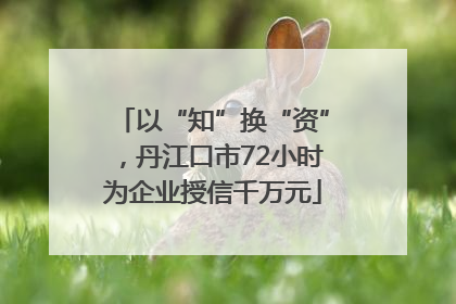 以“知”换“资”，丹江口市72小时为企业授信千万元
