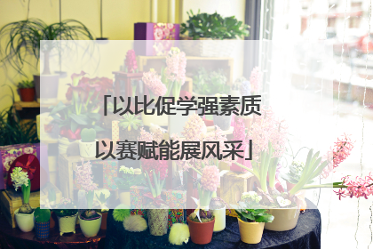 以比促学强素质 以赛赋能展风采