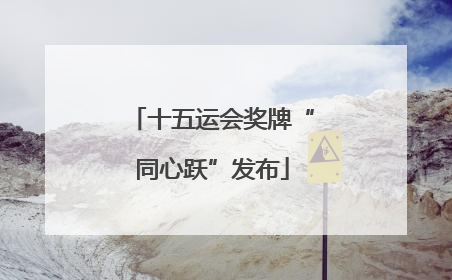 十五运会奖牌“同心跃”发布