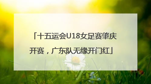 十五运会U18女足赛肇庆开赛，广东队无缘开门红
