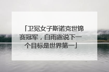 卫冕女子斯诺克世锦赛冠军，白雨露说下一个目标是世界第一