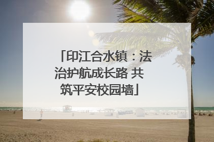 印江合水镇：法治护航成长路 共筑平安校园墙