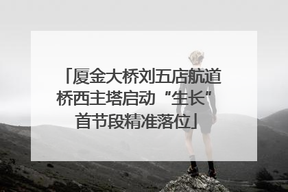 厦金大桥刘五店航道桥西主塔启动“生长” 首节段精准落位