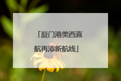 厦门港美西直航再添新航线