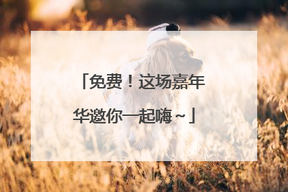 免费！这场嘉年华邀你一起嗨～
