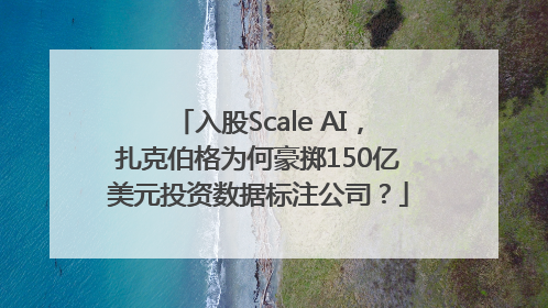 入股Scale AI，扎克伯格为何豪掷150亿美元投资数据标注公司？