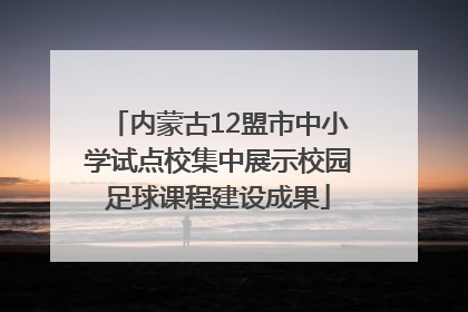 内蒙古12盟市中小学试点校集中展示校园足球课程建设成果
