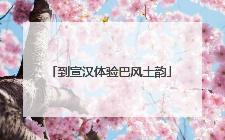到宣汉体验巴风土韵