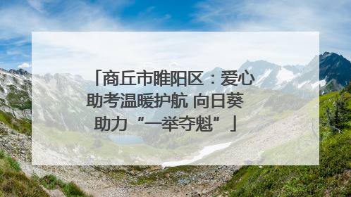 商丘市睢阳区：爱心助考温暖护航 向日葵助力“一举夺魁”