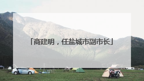 商建明，任盐城市副市长