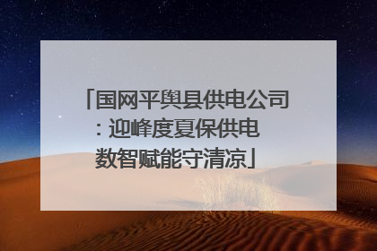 国网平舆县供电公司：迎峰度夏保供电  数智赋能守清凉
