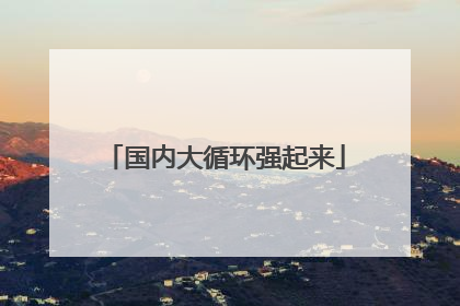 国内大循环强起来