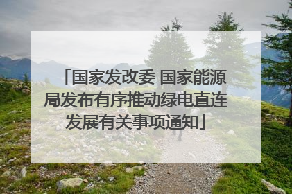 国家发改委 国家能源局发布有序推动绿电直连发展有关事项通知