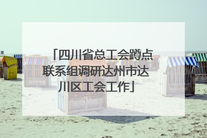四川省总工会蹲点联系组调研达州市达川区工会工作