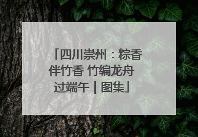 四川崇州：粽香伴竹香 竹编龙舟过端午｜图集