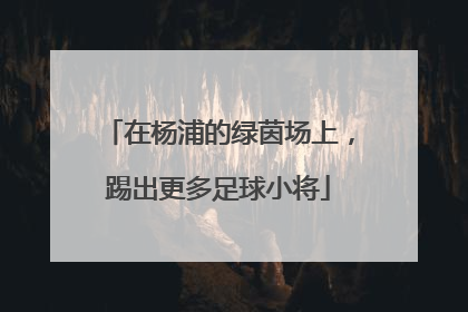 在杨浦的绿茵场上，踢出更多足球小将