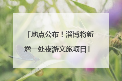 地点公布！淄博将新增一处夜游文旅项目