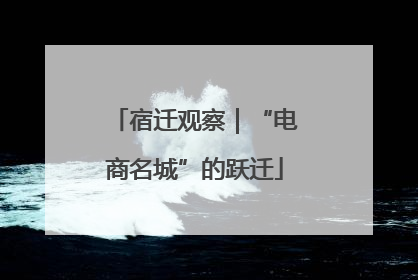 宿迁观察｜“电商名城”的跃迁